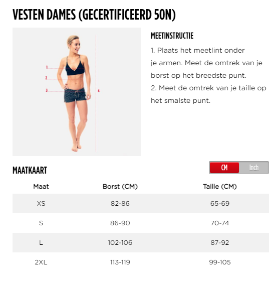 Jobe Unify Zwemvest 50N Dames Roze