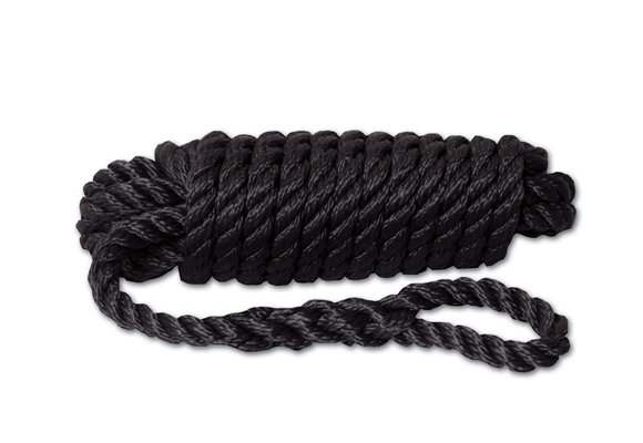 Hollex - Fenderlijn | 10mm x 2,5 mtr - 3str | Zwart