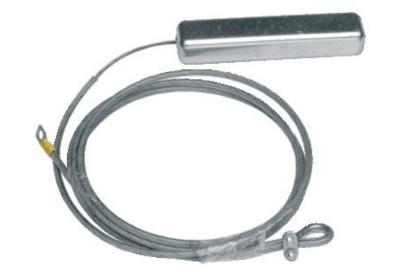 Hangende anode met 2 m RVS kabel 1,4 kg