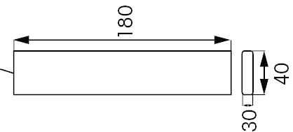 Hangende anode met 2 m RVS kabel 1,4 kg