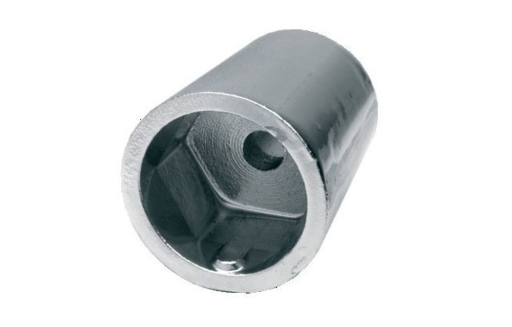 Conische moer anode hexagonaal 50 mm