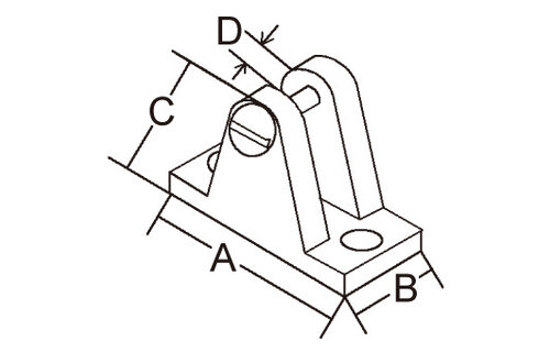 Dekplaat recht met schroef