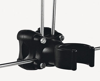 Houder voor hoefijzerboei en reddingsboeilicht