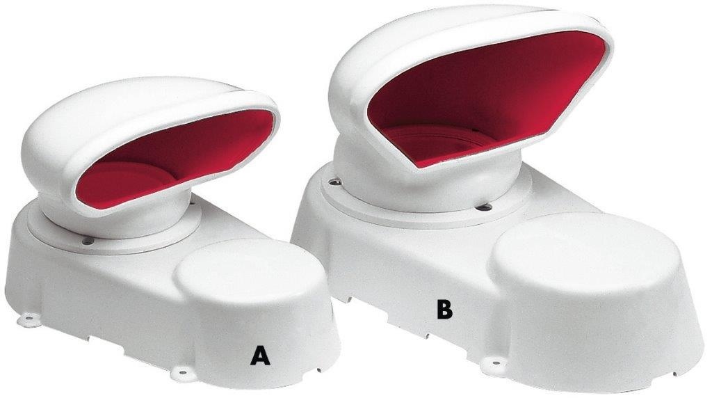 Dorade box 260 x 160 mm luchtdoorlaat 62 mm rood