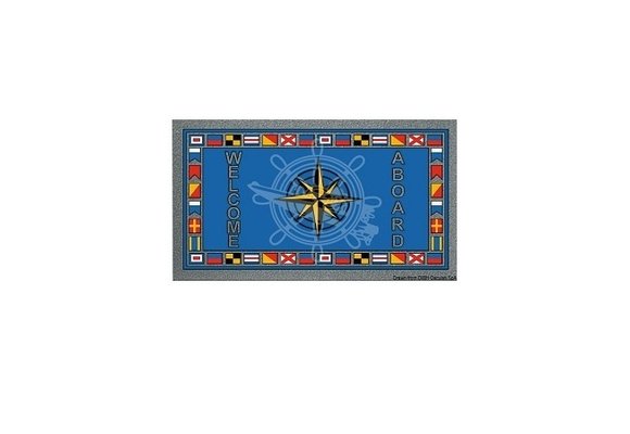 Welcome Aboard mat vlaggen 40 X 68 CM