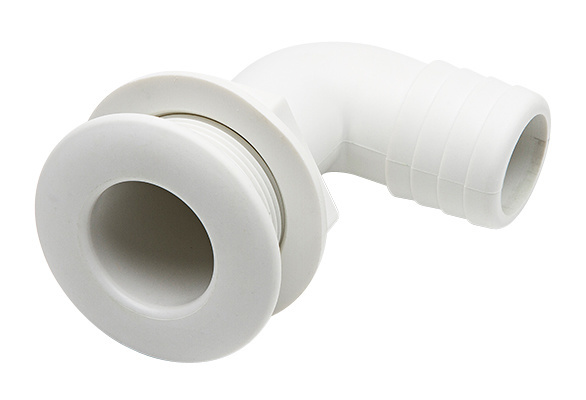 Huiddoorvoer haaks 38 mm wit