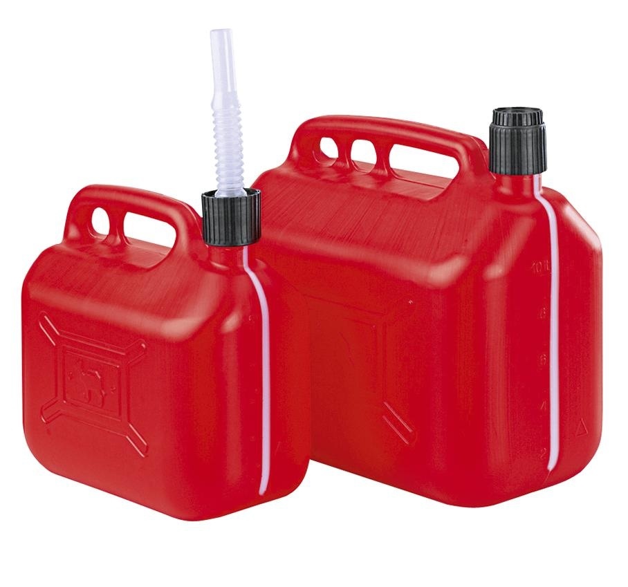 Brandstoftank met tuit 10 ltr
