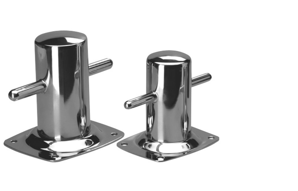 Bolder RVS Ø60 mm voetplaat 97 x 122 mm