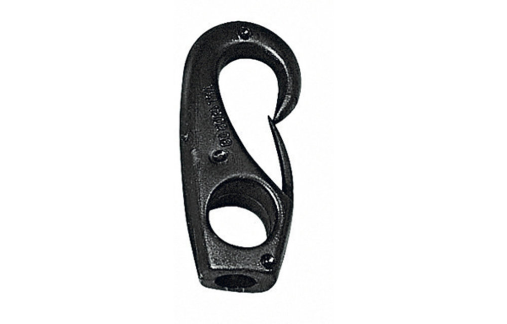 Elastiekhaak nylon voor 6 mm koord wit