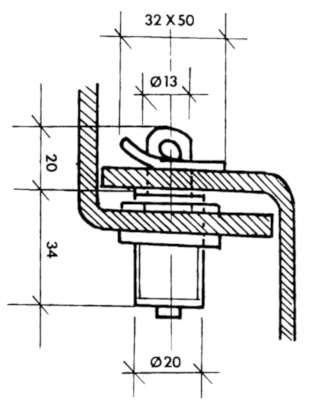 Deurhouder RVSDeurhouder RVS