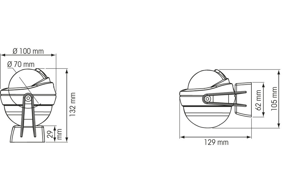 Offshore 75 wit huis/witte roos beugel