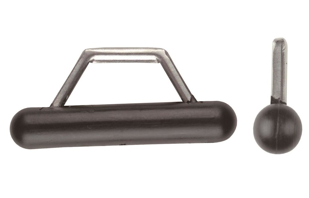 Zeilleuver HD nylon met RVS beugel 9 mm