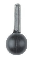 Zeilleuver HD nylon met RVS beugel 9 mm