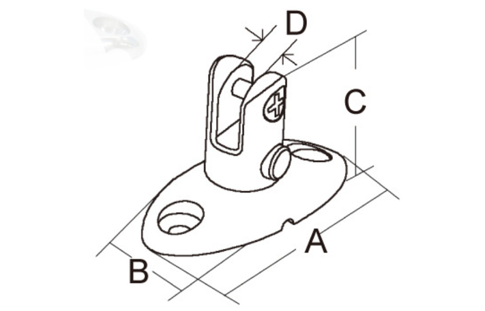 Dekplaat uitneembaar met schroef 37 gr,