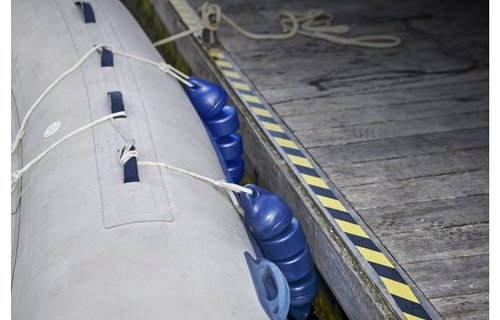 Flexibele fender Ø12 x 48 cm zwart