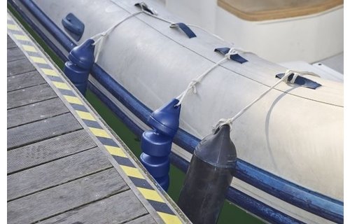 Flexibele fender blauw