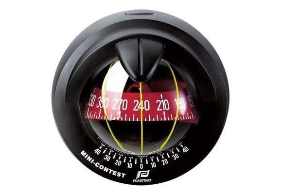 Kompas Mini Contest 2 zwart huis/rode roos conisch