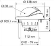 Kompas Offshore 95 zwart huis/zwarte roos plat