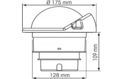 Kompas Olympic 135 OPEN zwart huis/rode roos
