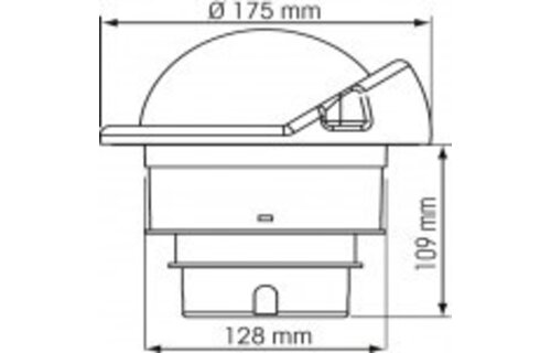 Kompas Olympic 135 OPEN zwart huis/zwarte roos
