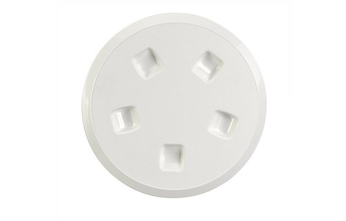 Inspectieluik rond 128 mm wit