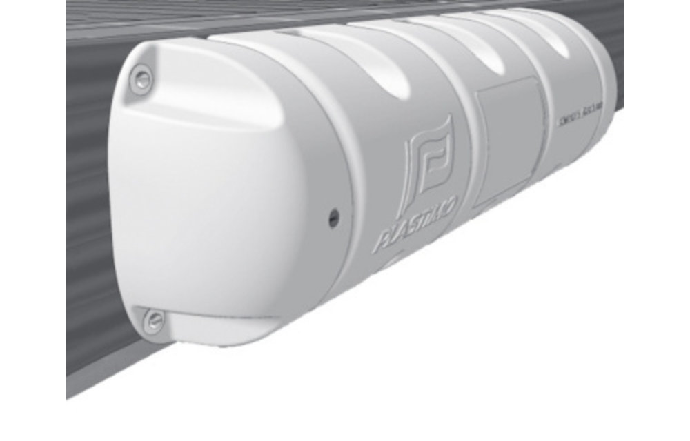 Steigerbumper halfrond Ø18 x 40 cm wit