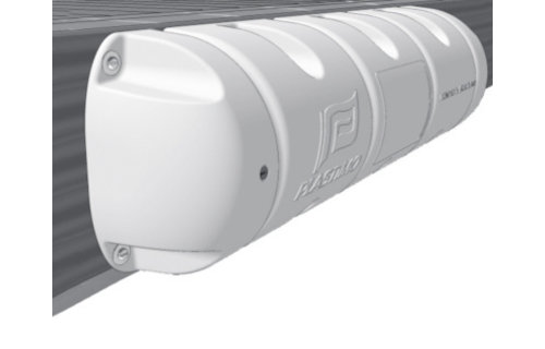 Steigerbumper halfrond Ø18 x 40 cm wit