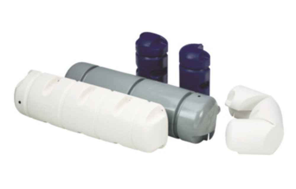 Steigerbumper driekwart rond Ø25 x 90 cm blauw