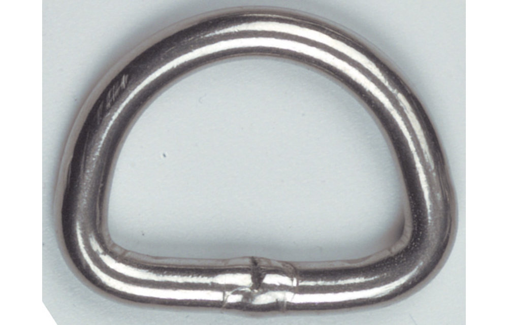 D-Ring RVS gelast 25 x 5 mm