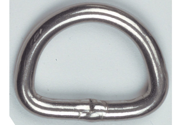 D-Ring RVS gelast 25 x 5 mm
