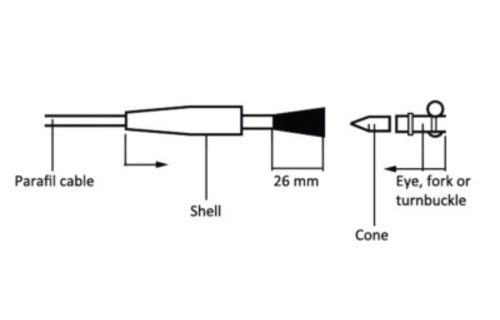 Parafil 7 mm (per meter)