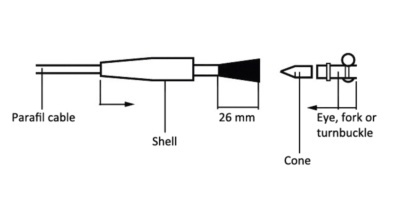 Parafil 7 mm (per meter)