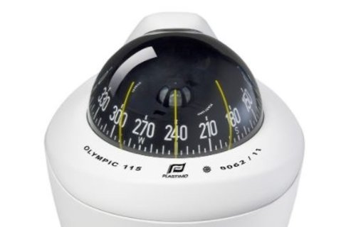 Kompas Olympic 115 wit huis/zwarte roos conisch