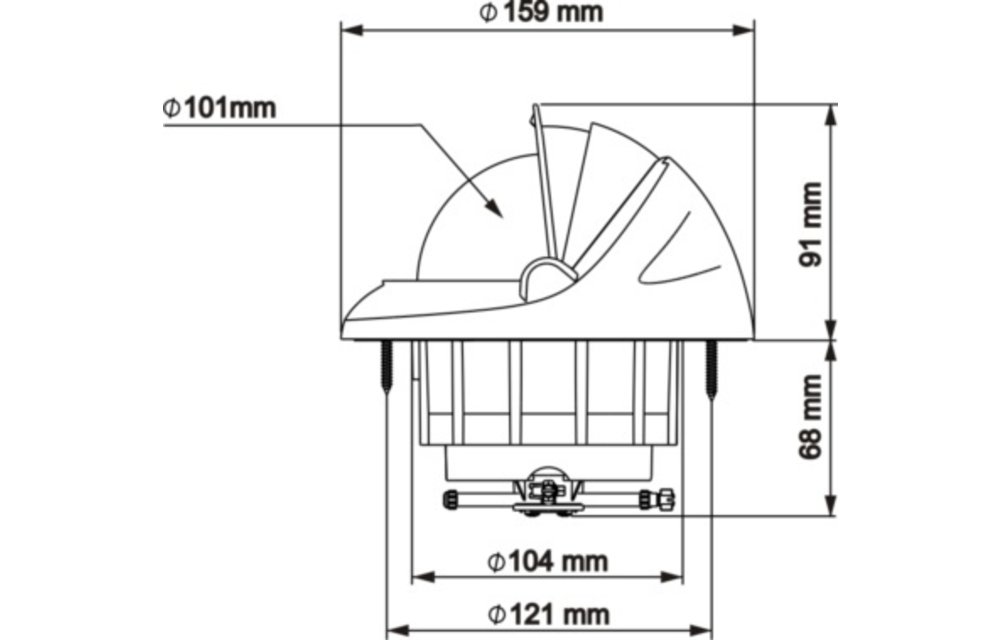 Offshore 115 zwart huis/zwarte roos plat inb