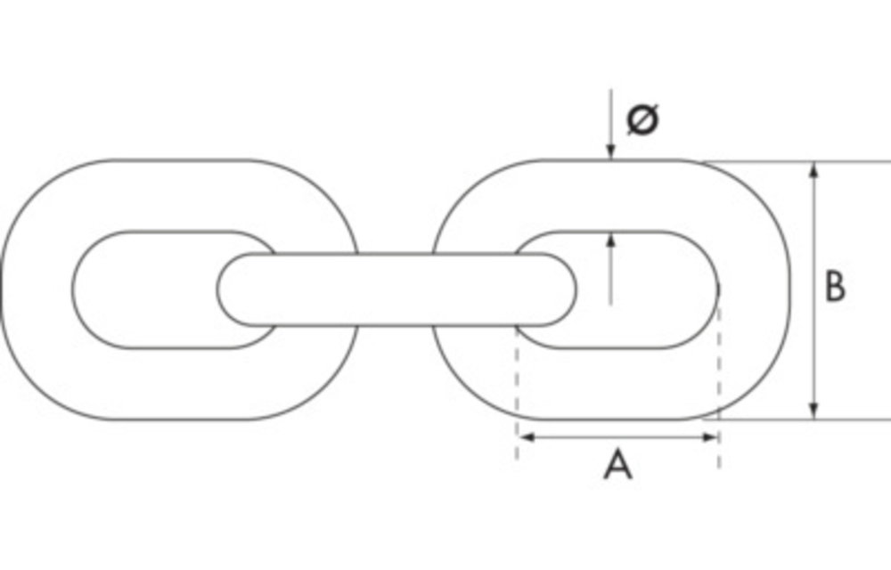 Ankerketting 10 mm in drum/60 mtr