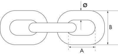 Ankerketting 10 mm in drum/60 mtr