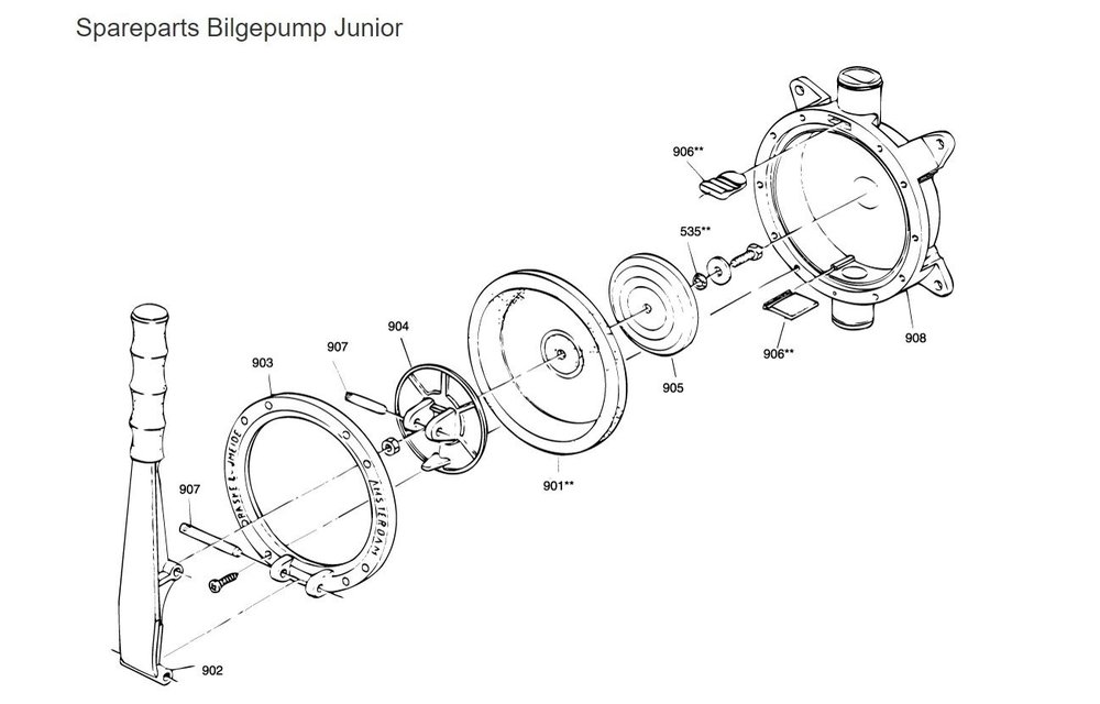 O-ring t,b,v, hefboom