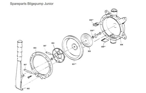 O-ring t,b,v, hefboom