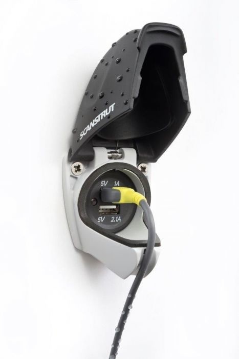 ROKK oplader waterdicht IPX4 2 USB aansluitingen 12 - 24 V