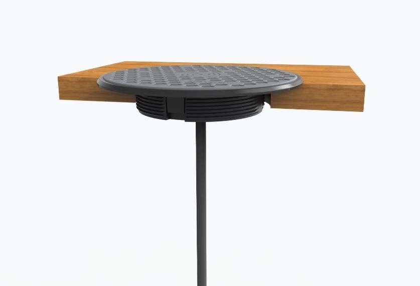 ROKK oplader draadloos en waterdicht opbouw 4 mm (12/24V)