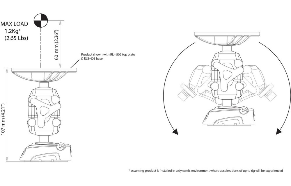 ROKK Mini basis met verstelbare balkoppeling