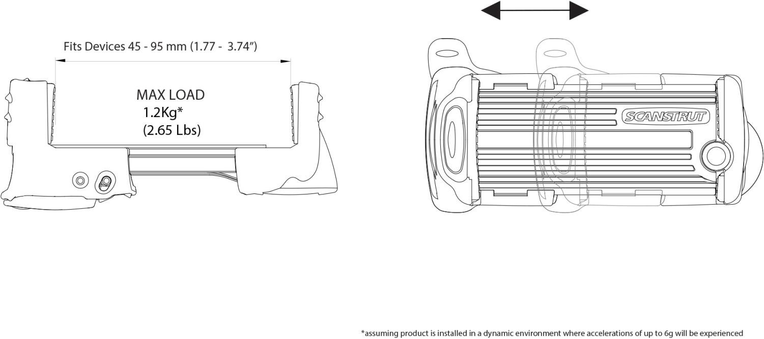 ROKK Mini top universele telefoon houder