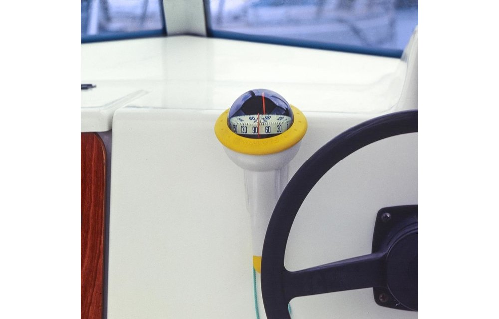 Iris 100 handpeilkompas met licht/geel