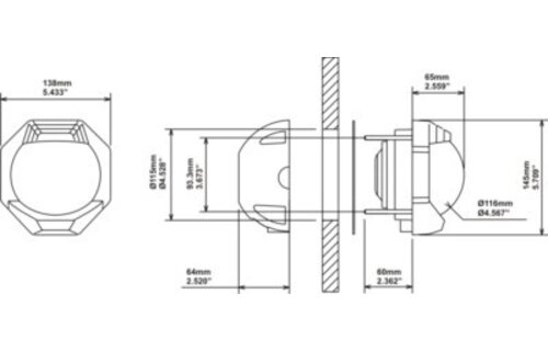 Kompas Contest 130 wit huis/rode roos