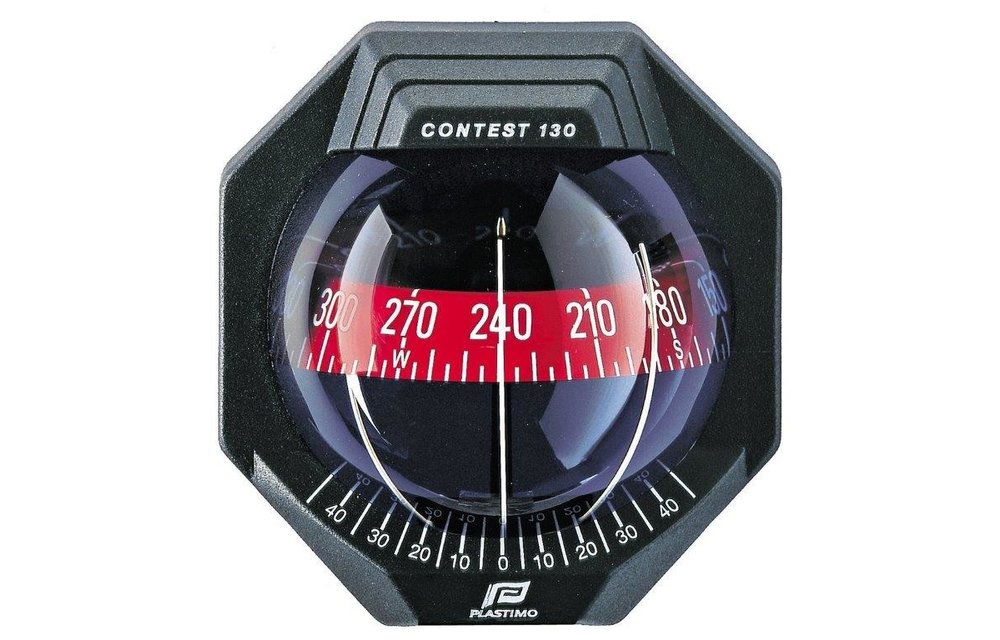 Kompas Contest 130 hellend schot zwart huis/rode roos