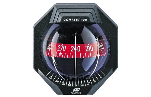 Kompas Contest 130 hellend schot zwart huis/rode roos