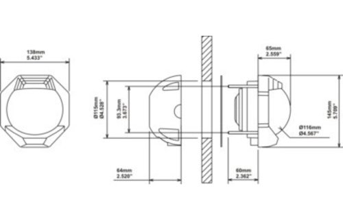 Kompas Contest 130 hellend schot zwart huis/rode roos