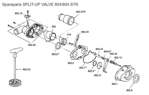 Pakking tussen klep en toilet pomp