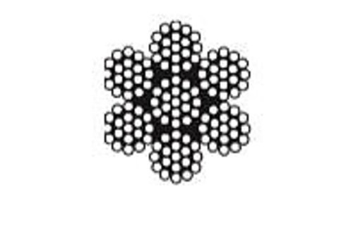 Staaldraad RVS 316, 2 mm 7x19