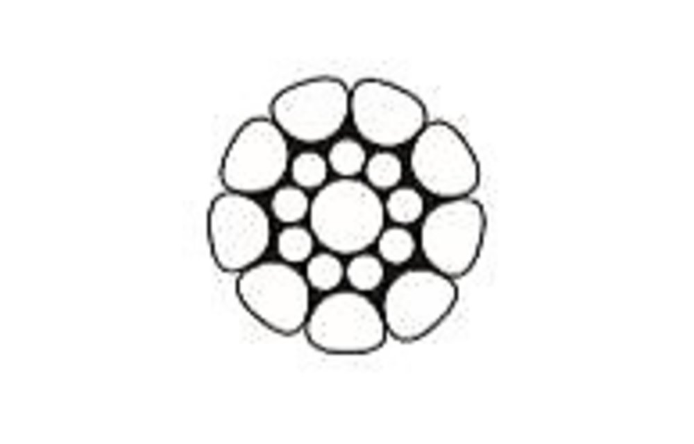 Staaldraad RVS 316, 10 mm 1x19 compact